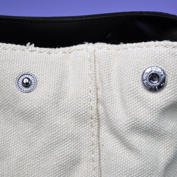 Deux Lux Demi Canvas Backpack in Off-White/Cream & Black - Picture 9 of 13